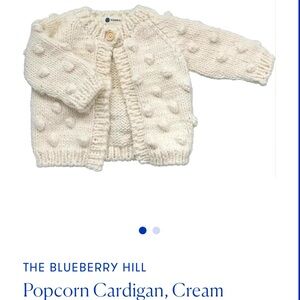The Blueberry Hill Cream Popcorn Cardigan